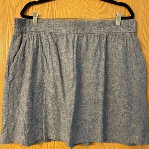 LOFT Blue Skirt With Pockets